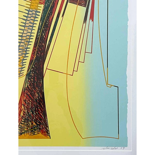 Large Vintage Lithograph - Signed and Dated For Sale In Providence - Image 6 of 8