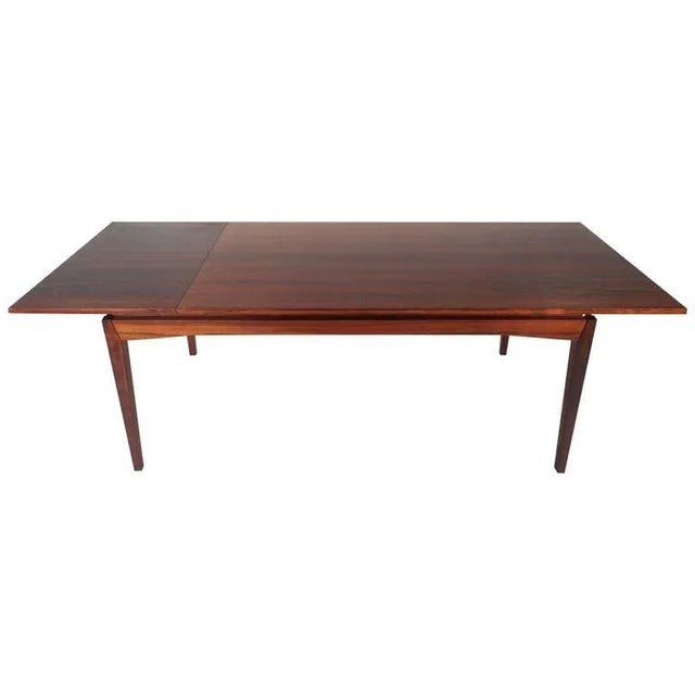 Mid-Century Modern Johannes Andersen Style Mid-Century Rosewood Dining Table For Sale - Image 3 of 10