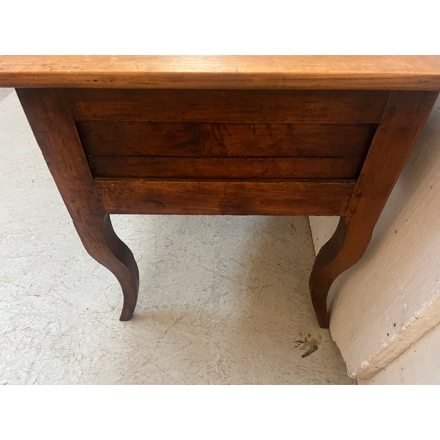 Brown Marquetry Provincial Desk in Cherrywood For Sale - Image 8 of 18