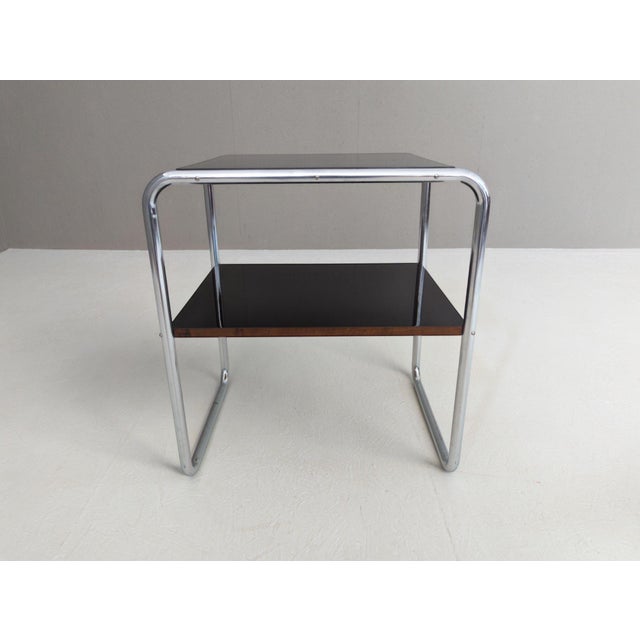 Wood Bauhaus Side Table B 12 by Marcel Breuer for Mücke Melder, 1930s For Sale - Image 7 of 17