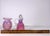 Glass Mid 20th Century Fenton Cranberry Opalescent Hobnail Cruet & Bud Vase Set For Sale - Image 7 of 9