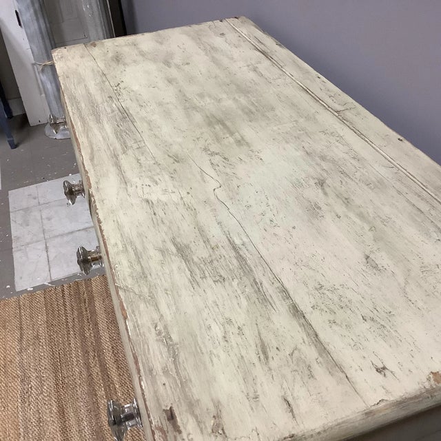 Vintage Jelly Cabinet Cupboard Farm House Home Storage Glass Handles Solid Wood For Sale - Image 12 of 12