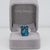 Modern 16.8Ct London Blue Topaz Ring With Lab Diamond Accents: Solid 14k Gold, 18x13mm, Size 6.75 For Sale - Image 3 of 9