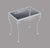 Metal Vintage Wrought Iron And Glass Patio Side Table For Sale - Image 7 of 15
