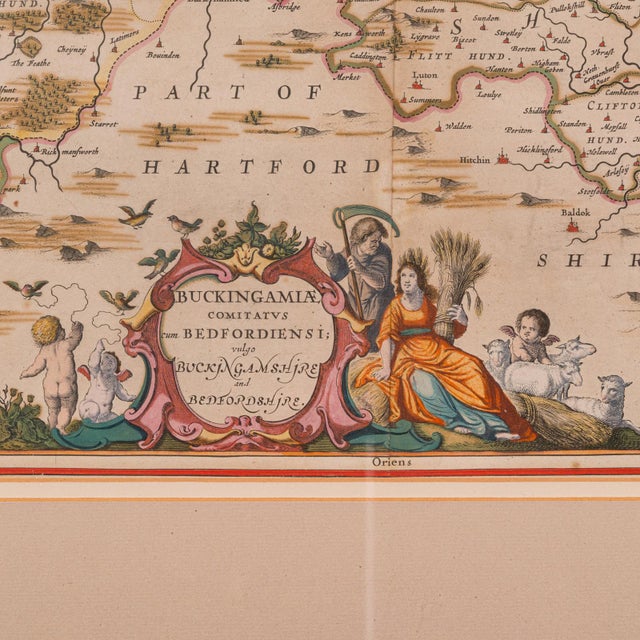 1660's Antique County Map For Sale - Image 4 of 12