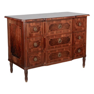 18th Century Louis XVI Style Marquetry Commode For Sale
