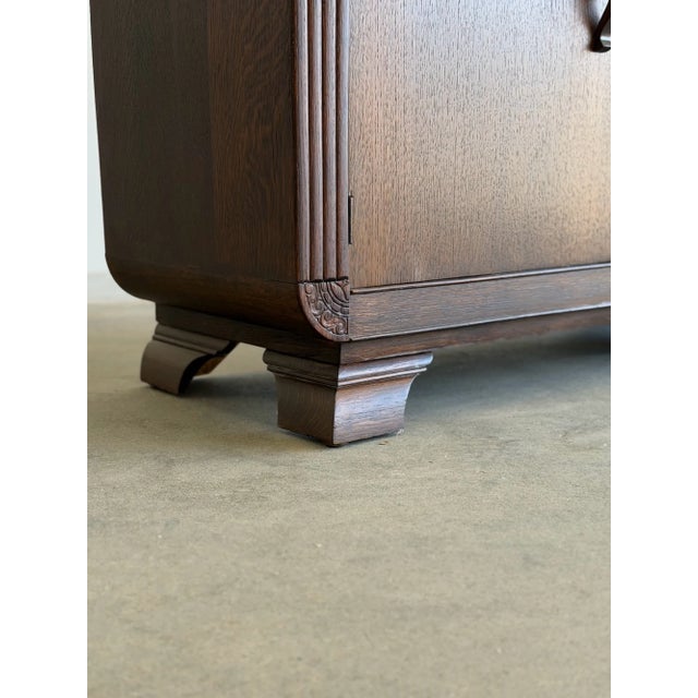 1940s Art Deco Waterfall Cabinet For Sale - Image 13 of 18