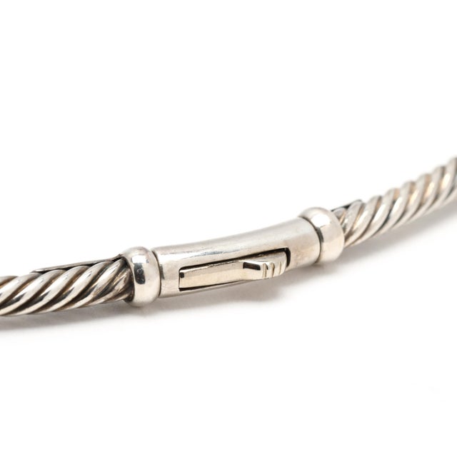 David Yurman Black Onyx Chain Necklace, Sterling Silver & 14k Yellow Gold, 15 In For Sale - Image 4 of 5