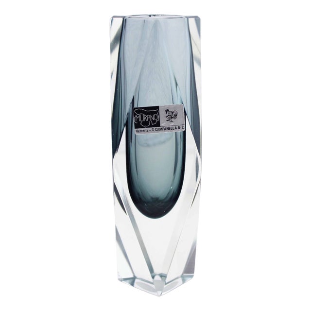 Murano Glass Vase in Murano Glass, 1970s For Sale