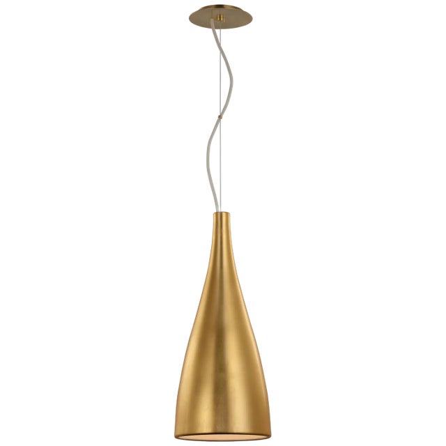 Transitional Barbara Barry for Visual Comfort Signature Nimbus Medium Pendant in Gild For Sale - Image 3 of 4