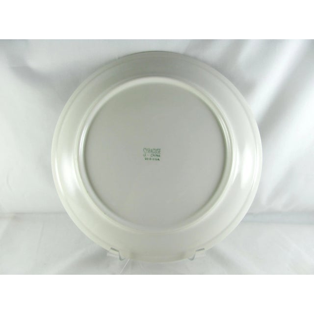 Mid-Century Modern 1960s Syracuse China Turquoise & Gold Greek God Goddess Plate For Sale - Image 3 of 4