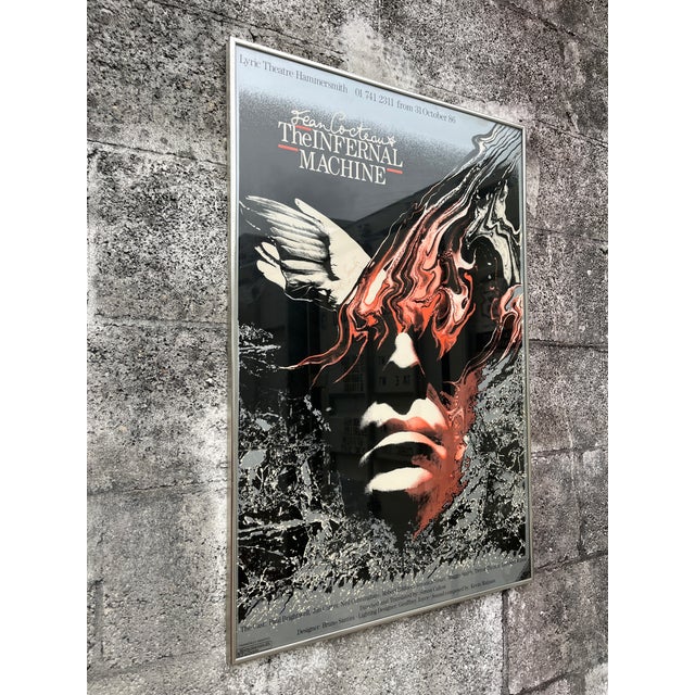 Pop Art Vintage 1980s "The Infernal Machine" PLay Original Promotional Poster Authographed by Maggie Smith. For Sale - Image 3 of 15
