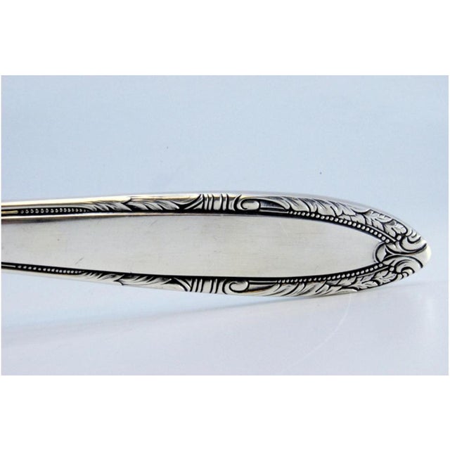 Silver Soup Ladle with Raised Edges For Sale - Image 5 of 9