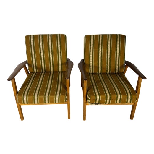 Mid-Century Modern Danish Teak Armchairs, 1960s, Set of 2 For Sale