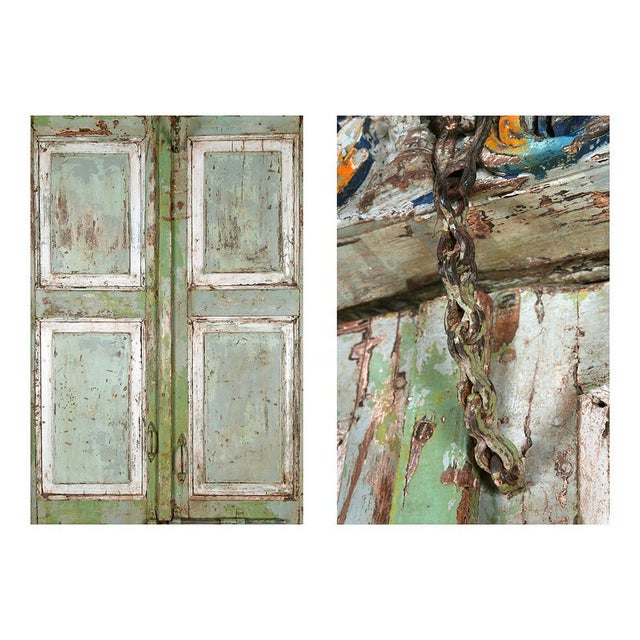 Patinated Wooden Door For Sale - Image 4 of 5