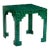 Malachite Cut Corner Table For Sale