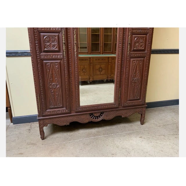 Vintage Wardrobe in Oak, 1920 For Sale - Image 10 of 11