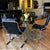 Metal Daystrom Black and Chrome Tufted Scoop Chairs Vintage 1970s For Sale - Image 7 of 9