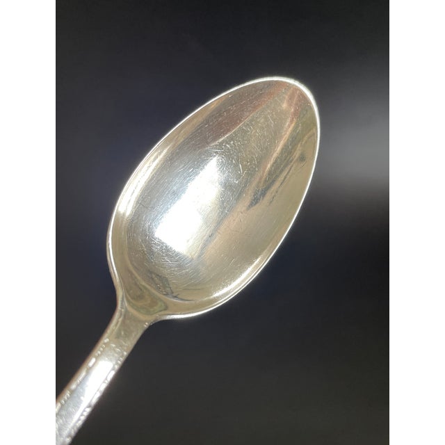 Metal 1920s Lunt Silver Treasure William & Mary 1921 Sterling Teaspoon With Monogram B For Sale - Image 7 of 12