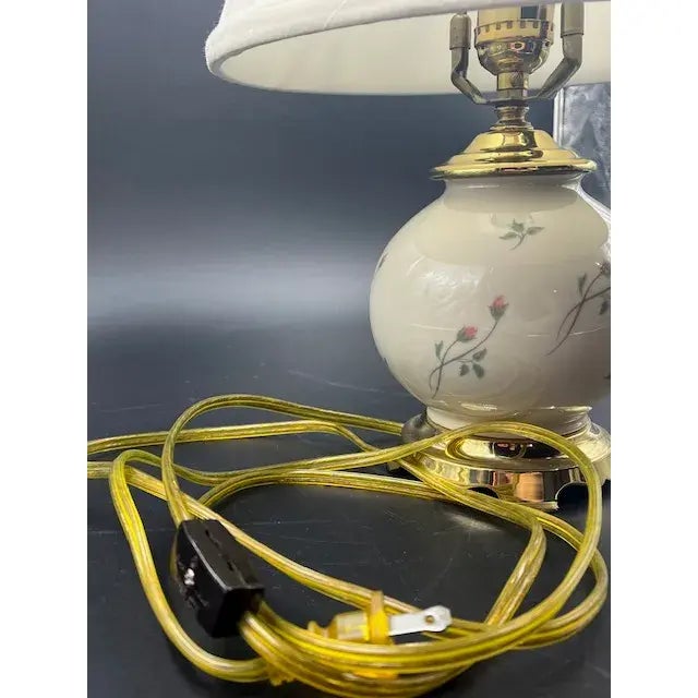 Lenox Vintage Lenox Table Lamp- Rose Manor Collection For Sale - Image 4 of 18