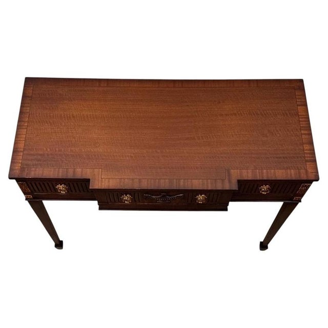 Antique Early 20th Century Adam Mahogany Side Table For Sale - Image 4 of 12
