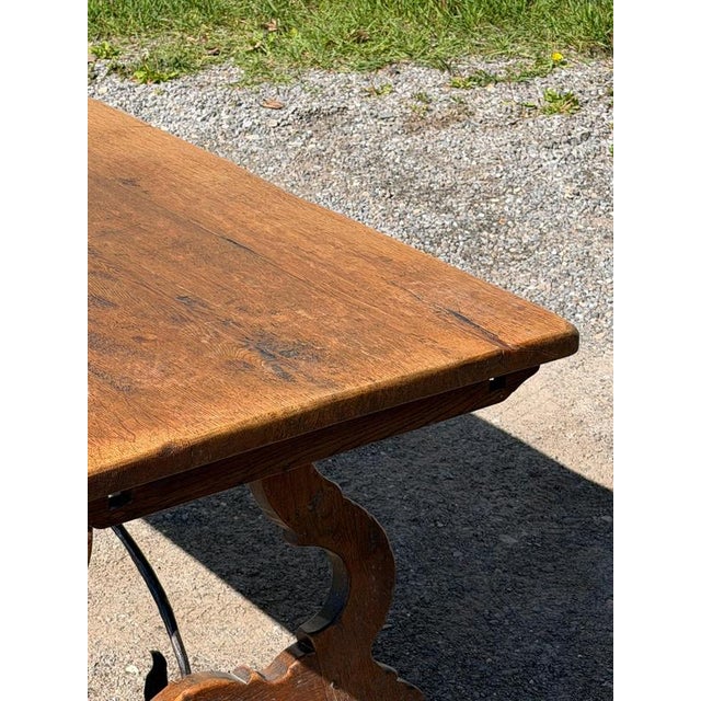 Antique Spanish Dining Table in Oak, 1700s For Sale - Image 5 of 7