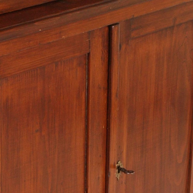 19th Century Pine Country Display Cabinet For Sale - Image 4 of 9