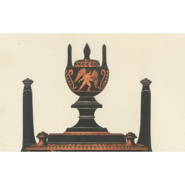 Albert Genick, Greek Lidded Amphora with Classical Figures, 1883, Lithgraph For Sale - Image 3 of 10