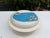 Vintage Studio Pottery Covered Dish With Fish & Boat Lid Signed Folk Art Ceramic For Sale - Image 9 of 10