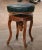 19th Century French Louis XV Carved Walnut and Leather Adjustable Piano Stool For Sale In Dallas - Image 6 of 12