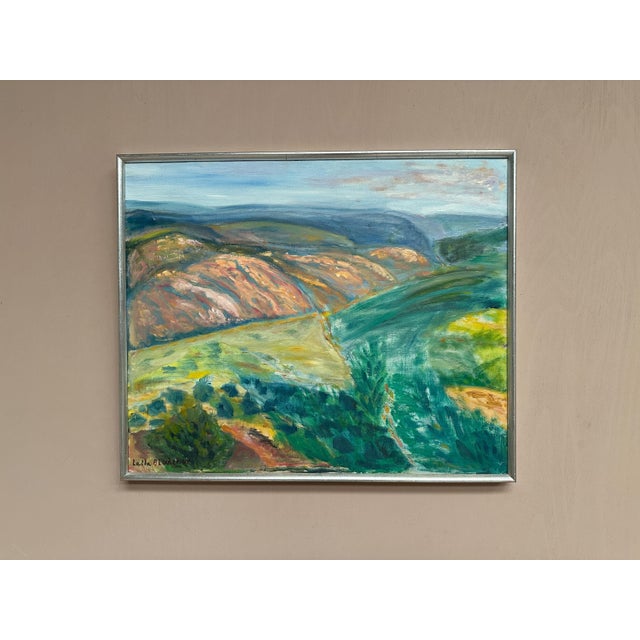 Lalla Blecher, Landscape, 1994, Oil on Canvas, Framed For Sale - Image 18 of 18