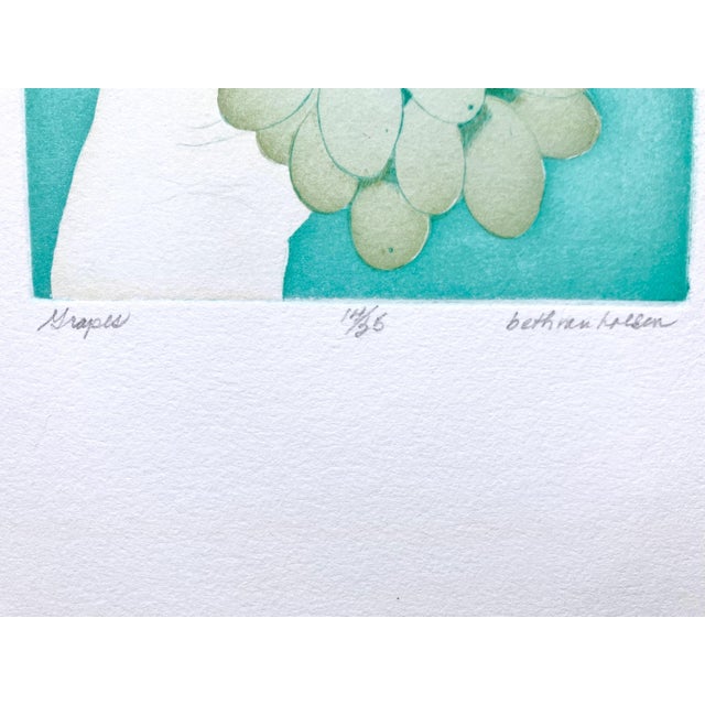 Realism Beth Van Hoesen Grapes 1973 Reproduction Print For Sale - Image 3 of 5