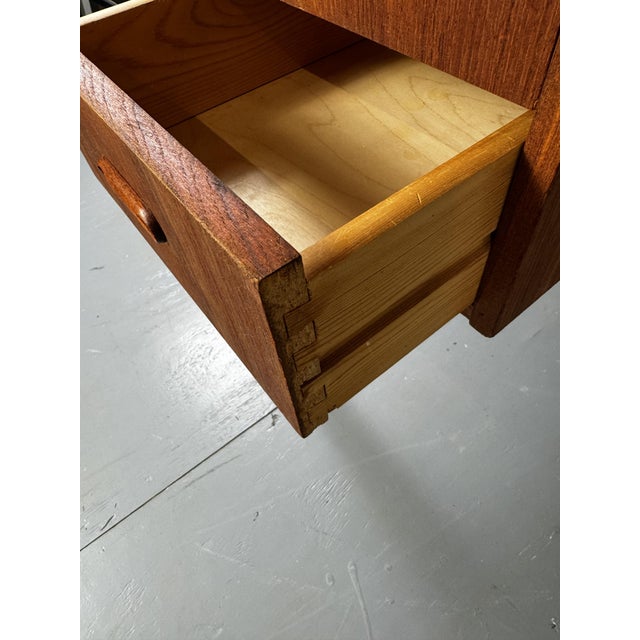 Mid-Century Danish Teak Desk, 1950s For Sale - Image 14 of 15