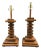 Mid-20th Century Stacked Wooden Lamps - A Pair For Sale