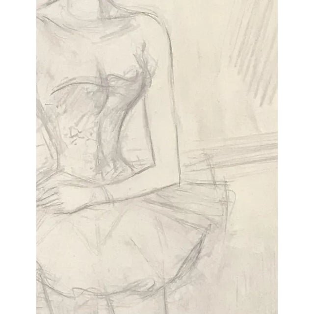 Henri Fehr, Danseuse, 1930, Pencil on Paper For Sale - Image 4 of 6