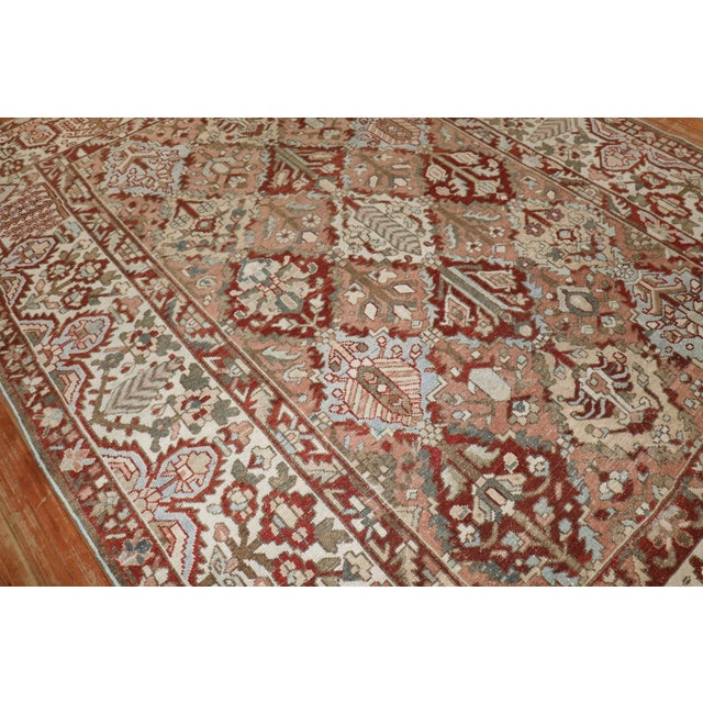 Antique Zabihi Collection Persian Bakhtiari Geometric Design Rug - 7'5" x 10'4" For Sale In New York - Image 6 of 10