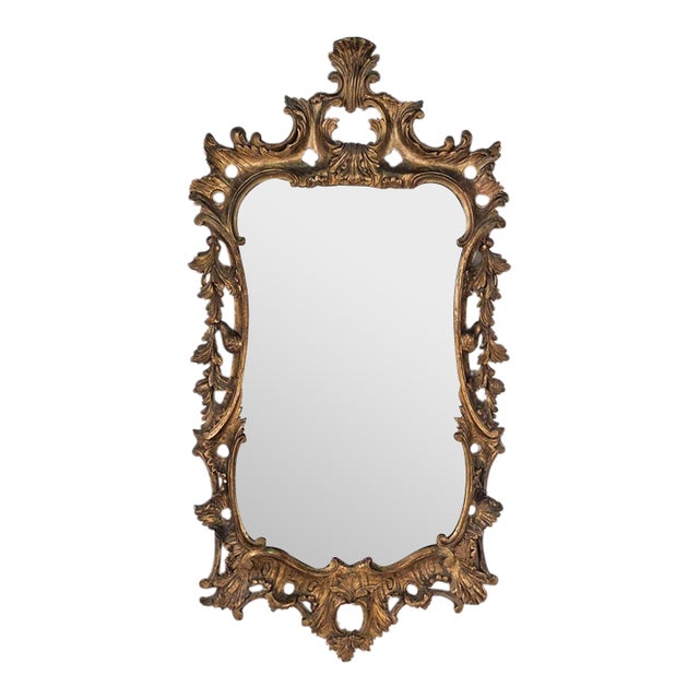 George III Style Gilt Wood Mirror For Sale