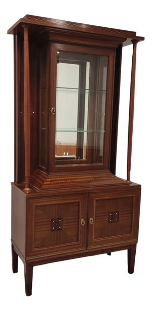 Mahogany Display Cabinet, 1890s