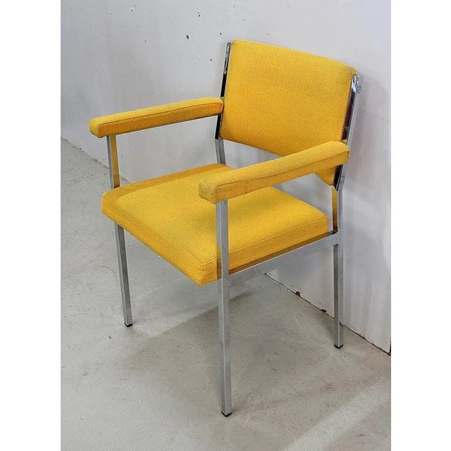 Metal and Chrome Armchairs, 1970s, Set of 4 For Sale - Image 6 of 18