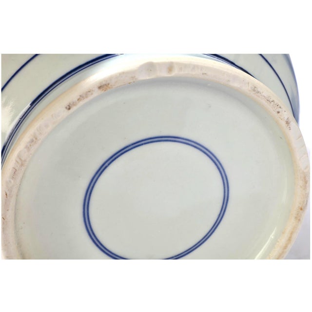 Set of Three Chinese Blue & White Porcelain Vases, Early 20th Century For Sale - Image 9 of 11