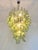 Nickel and Green Murano Glass Chandeliers, 1990s, Set of 2 For Sale - Image 14 of 16