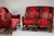Large Louis XIII Sofas in Burgundy Red Velvet, 1900s, Set of 2 For Sale - Image 3 of 17