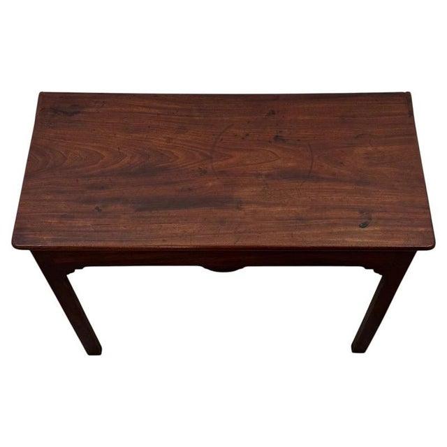 18th Century Antique English Mahogany Side Table, 1780 For Sale - Image 5 of 12