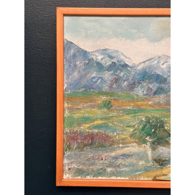 Mid-Century Modern S. Högfeldt, Landscape, 1950s, Oil on Canvas, Framed For Sale - Image 3 of 18