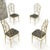 Metal Set of 4 Italian Mid-Century Modern Chiavari Brass Chairs For Sale - Image 7 of 12