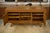 Superb brutalist/modernist oak sideboard, typical of the 1960s. The front is worked in geometric high relief (motifs...