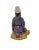 Mid 20th Century Wise Man on Lion Figurine Porcelain Statue on Wooden Base For Sale - Image 4 of 6