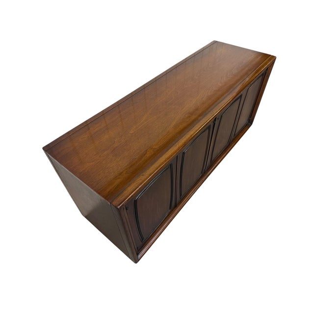 Broyhill Mid-Century Modern Broyhill Emphasis Walnut Storage Cabinet For Sale - Image 4 of 7