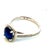Natural Sapphire Diamond Ring 14k White Gold 2.43 TCW Certified, Size 6.5 For Sale - Image 4 of 11