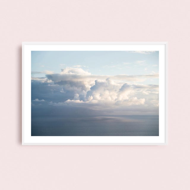 Paper Mediterranean Seascape Art, Coastal Photography, Kefalonia Greece Landscape, Large 54 X 36" 'Clouds Over the Ionian Sea' Fine Art Photography Print For Sale - Image 7 of 10